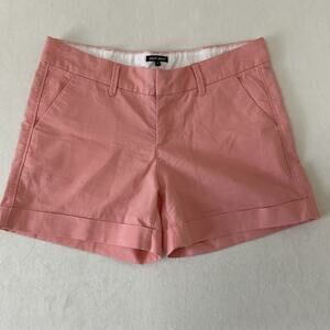 Dear John Denim Woman's 31 Coral Pink Cotton Lyochell Stretch Twill Shorts